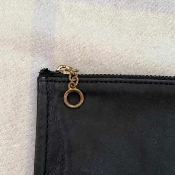 COACH Vintage Black Leather Skinny Case - Picture 2 of 8